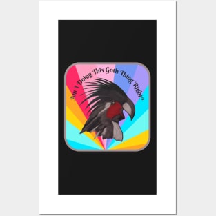 Goth Parrot Posters and Art